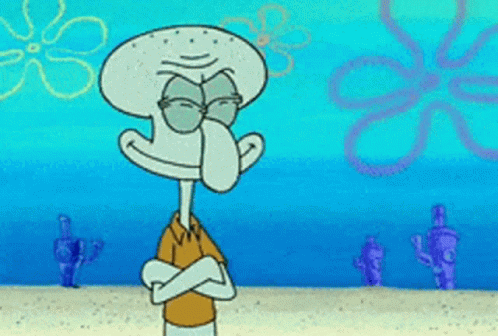Squidward face