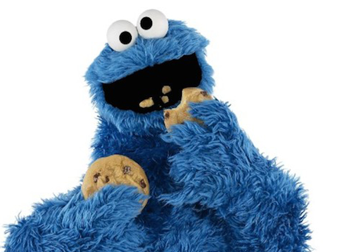 Cookie monster eating cookies 700x493