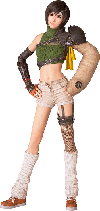 Yuffie Kisaragi from FFVII Remake promo render
