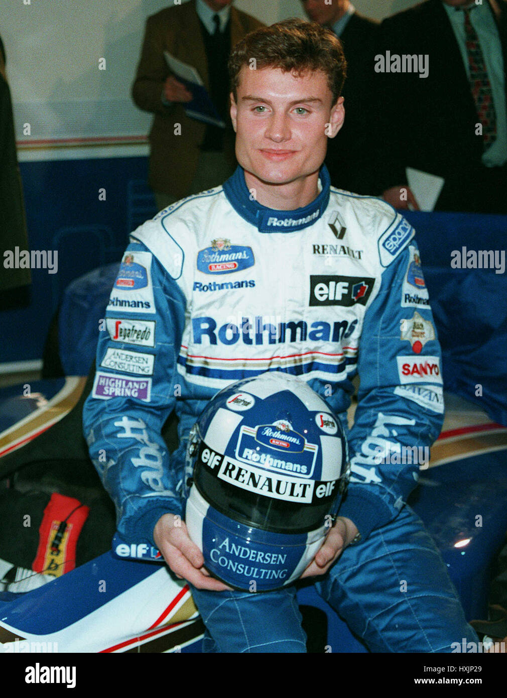 David coulthard formula one racing driver 22 february 1995 HXJP29