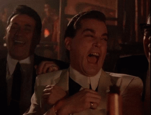 Liotta laughing
