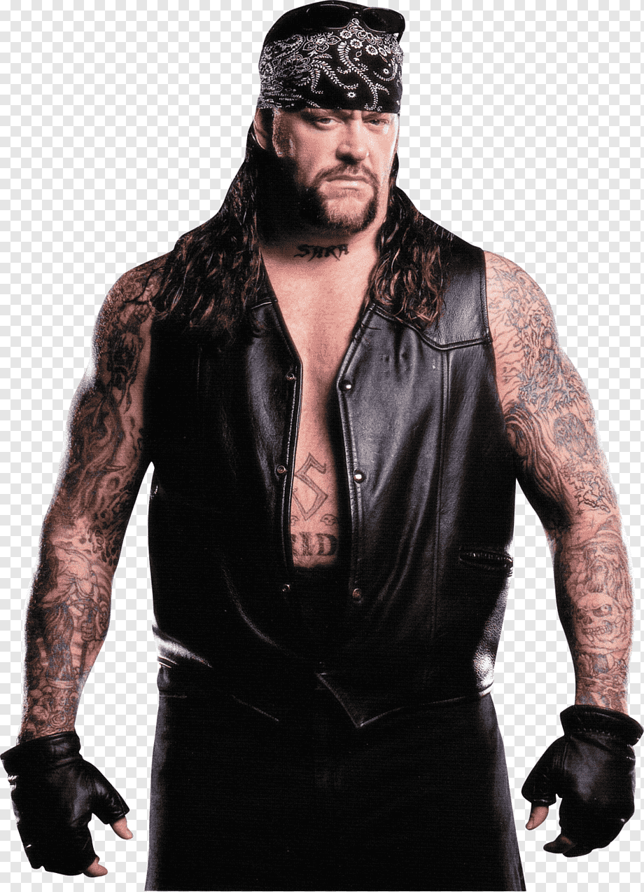 Png transparent the undertaker wrestlemania professional wrestling biker tshirt pin arm