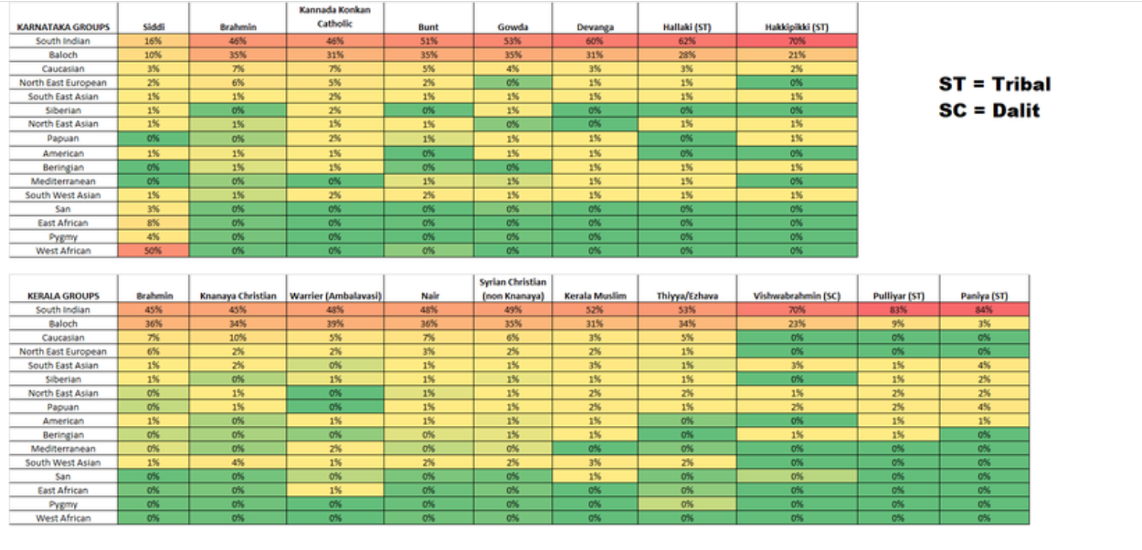 South Indian GEDmatch DNA results 2