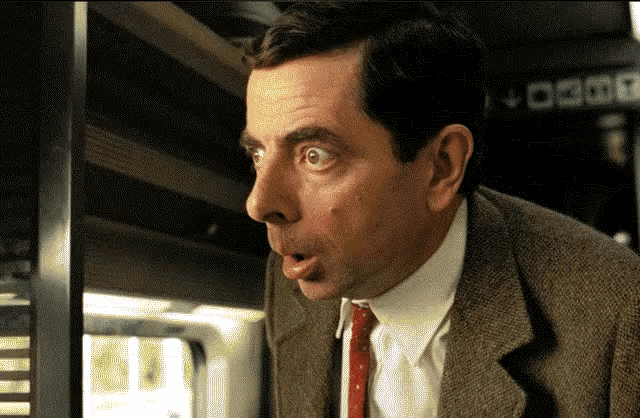 Mr bean shocked