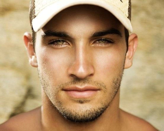 Hazel eyes man