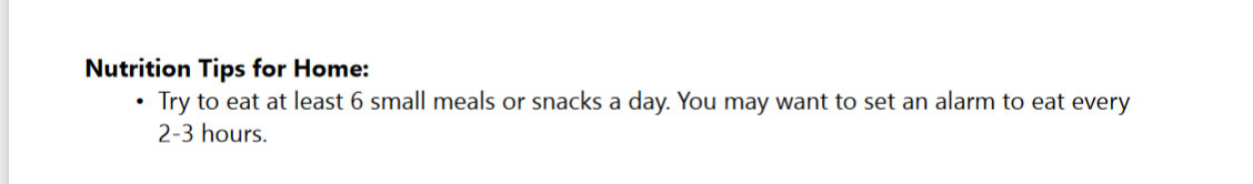 Nutrition