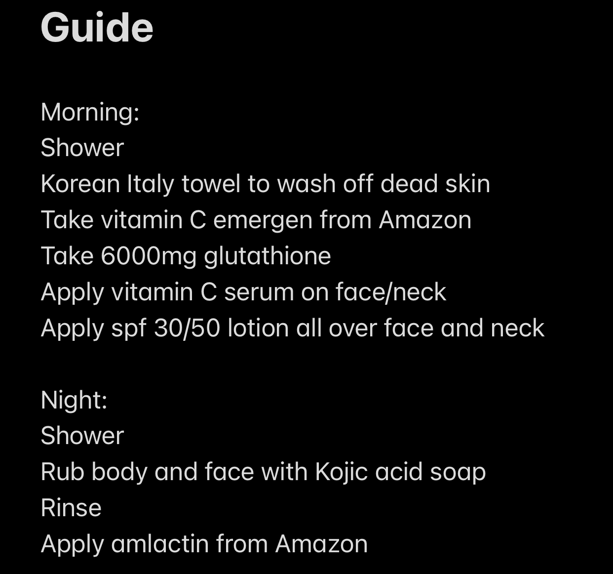 Skinmaxxing guide alienmaxxer made for me