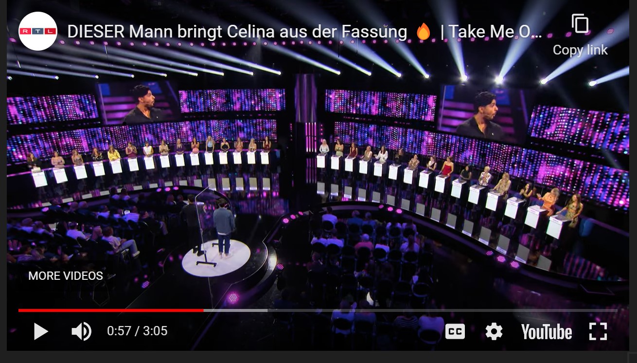 German dating show   brown guy