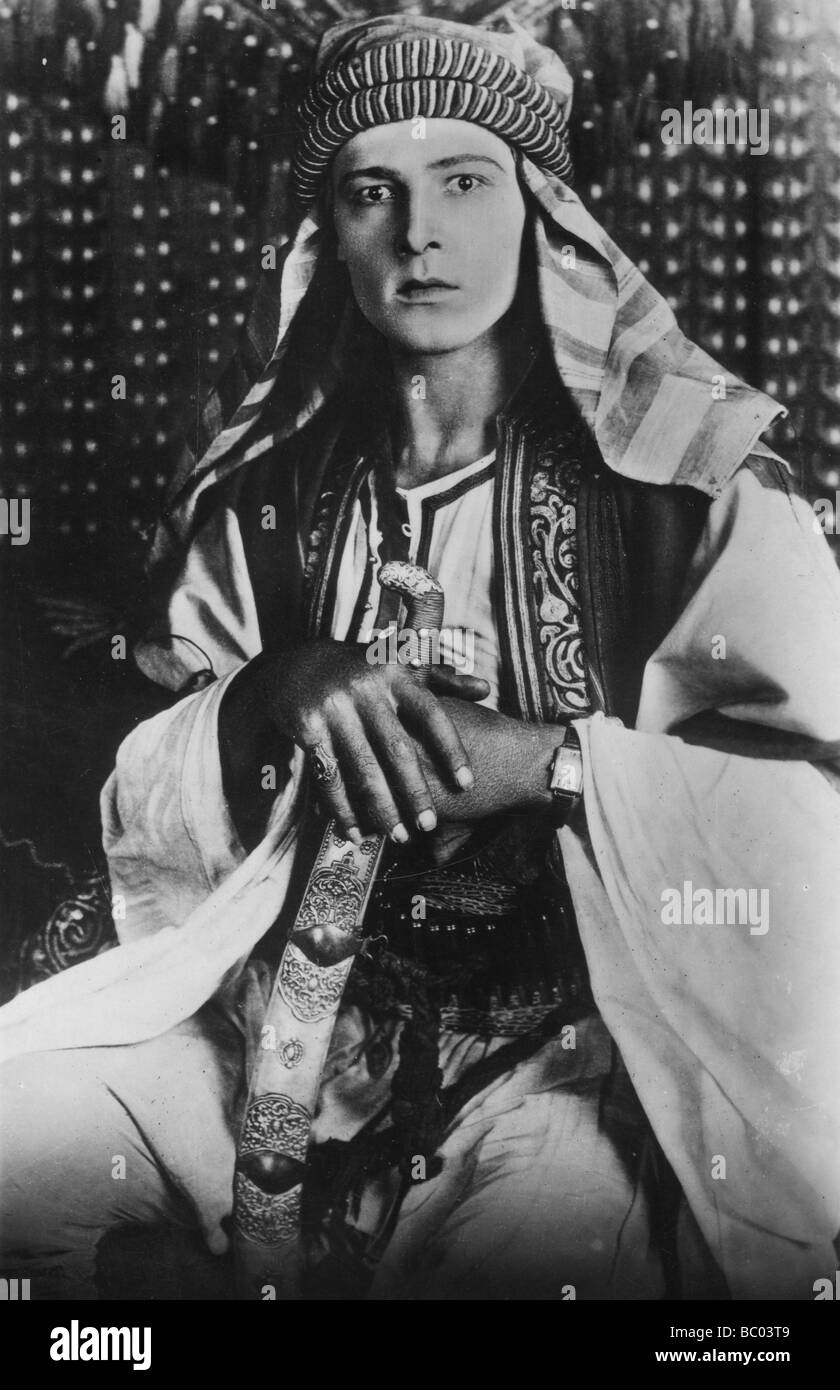 Rudolph valentino 1895 1926 in the sheikh 1921 artist unknown BC03T9