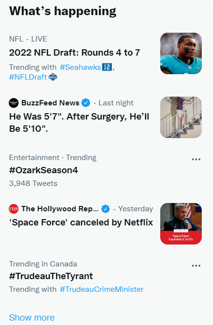 Twitter trending