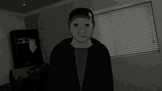 Sad depressed wojak
