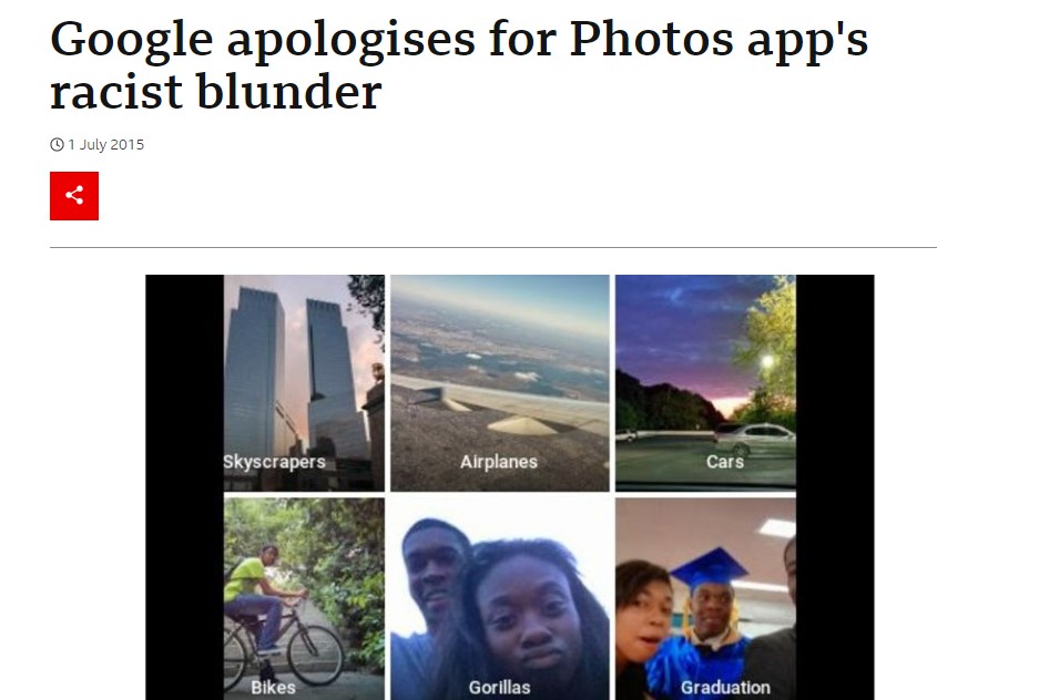 AI thinks blacks are gorillas 3