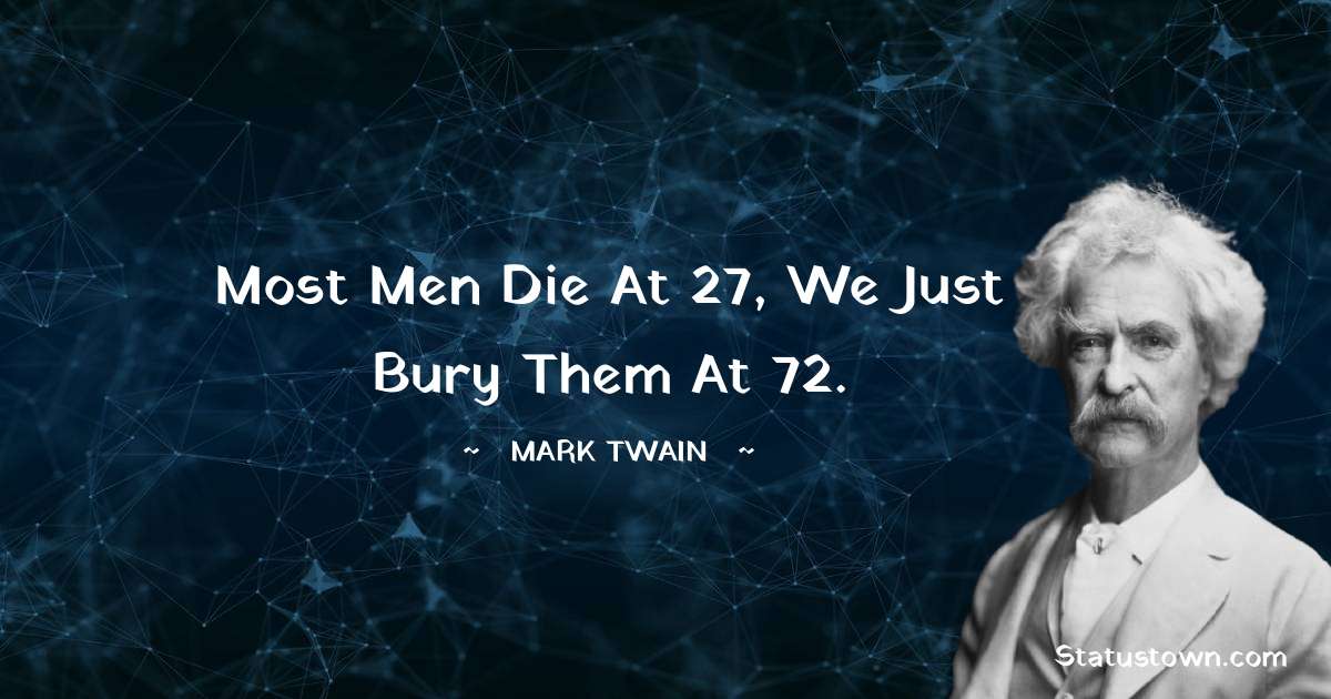 Men die