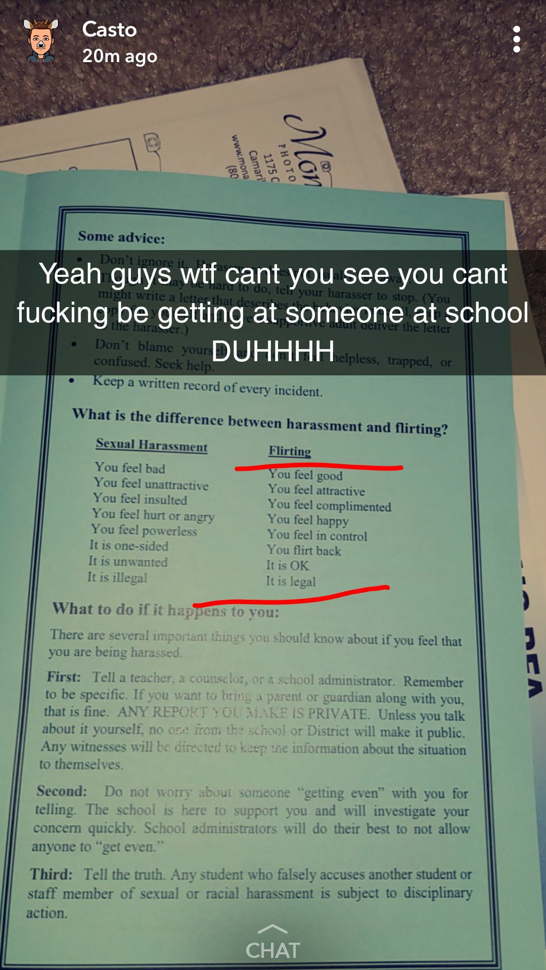 Sexual harassment depends on looks