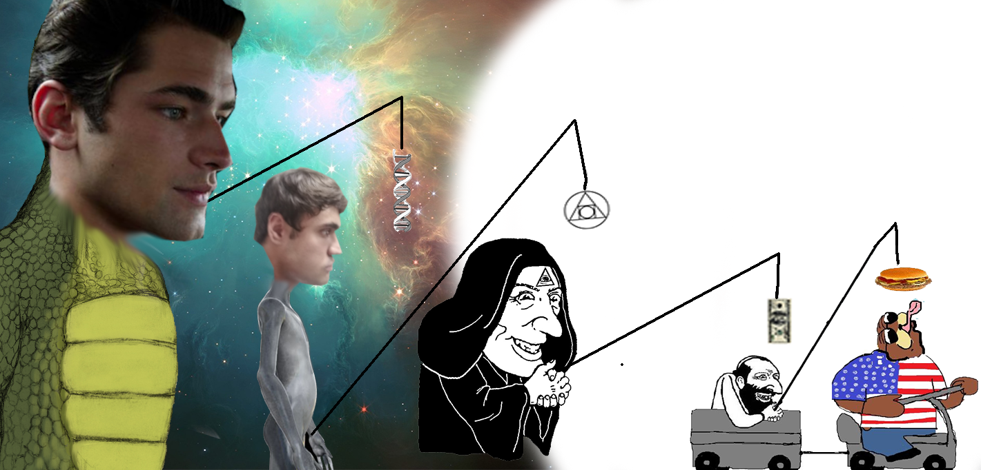 Chain of gay aliens badg