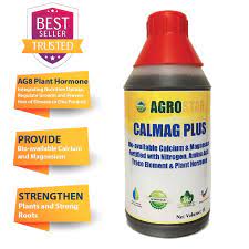 CALMAG PLUS - Bio-available Calcium and Magnesium Fortified with Nitrogen,  Amino acid, trace element and AG Plant Hormone Liquid Fertilizer (Agrostar  Brand) for Vegetables, Durian, Fruits & All ornamentals 1L (Black) -