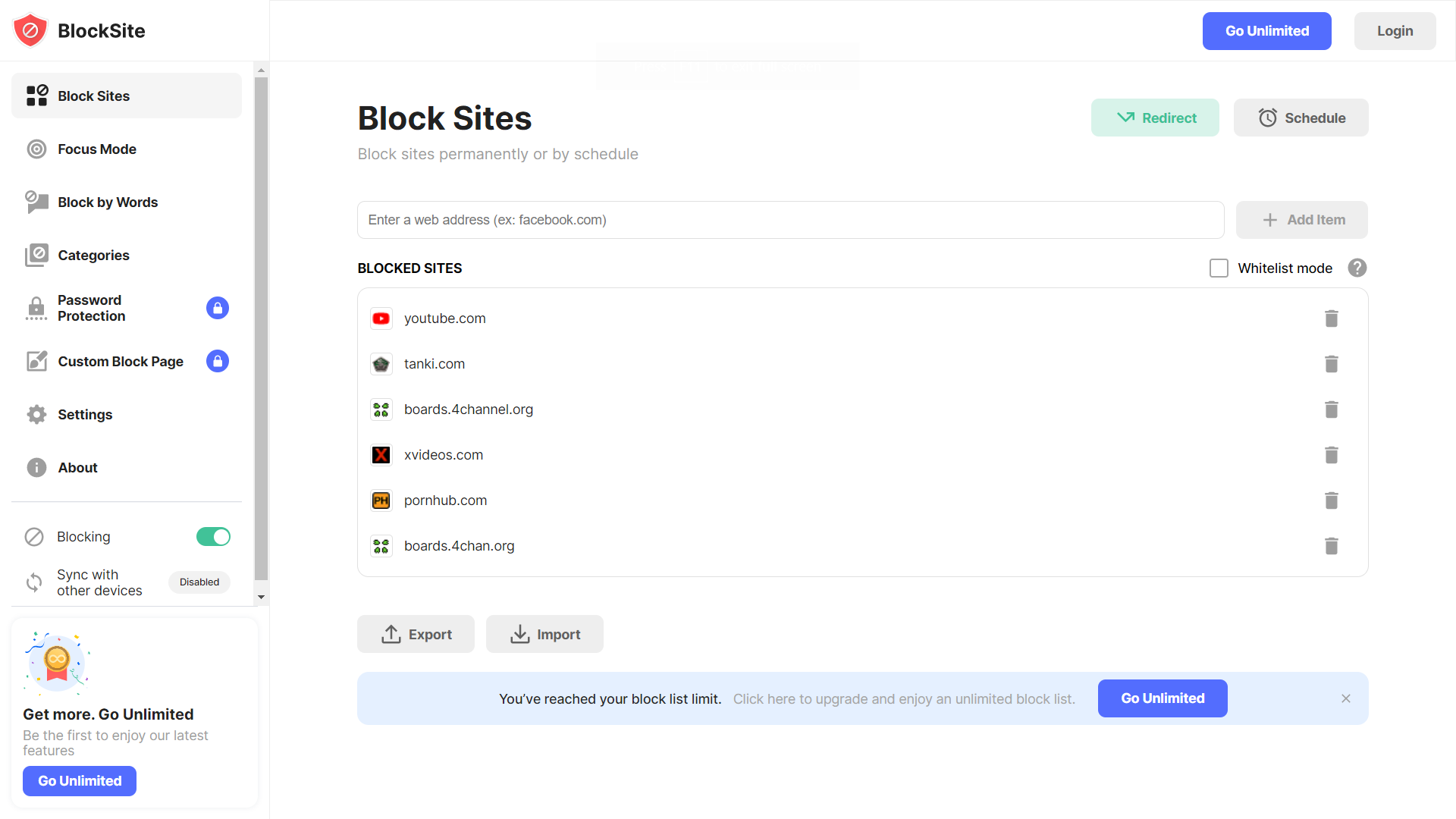 Blocker