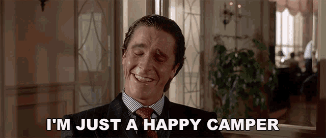 Im just a happy camper christian bale