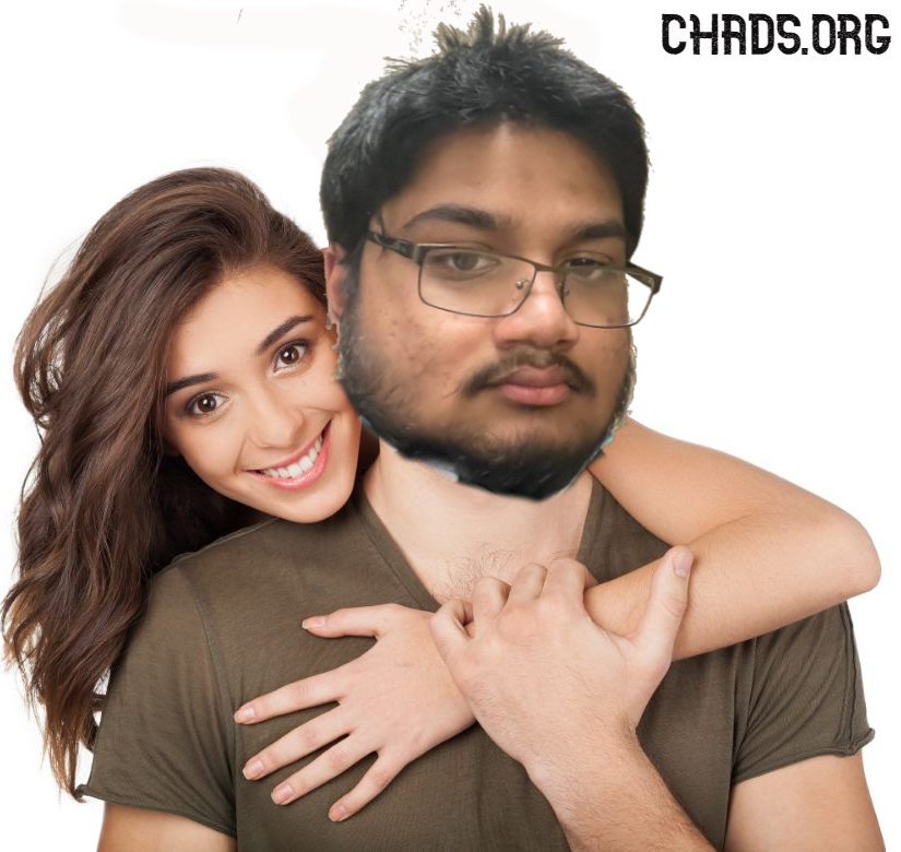 Woman smiling hugging man1