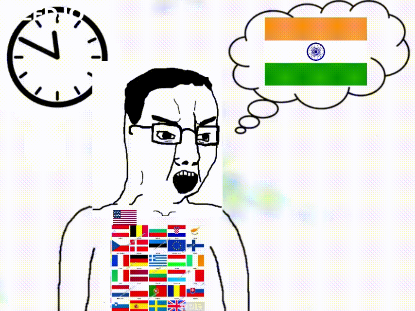 Whitecels seething about india nonstop