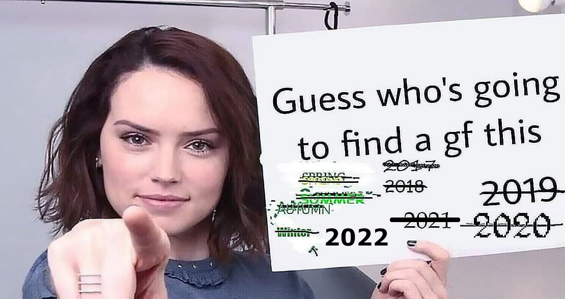 Guess whos finding a gf this 2022
