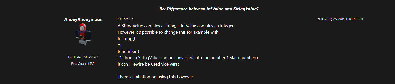 1 Int