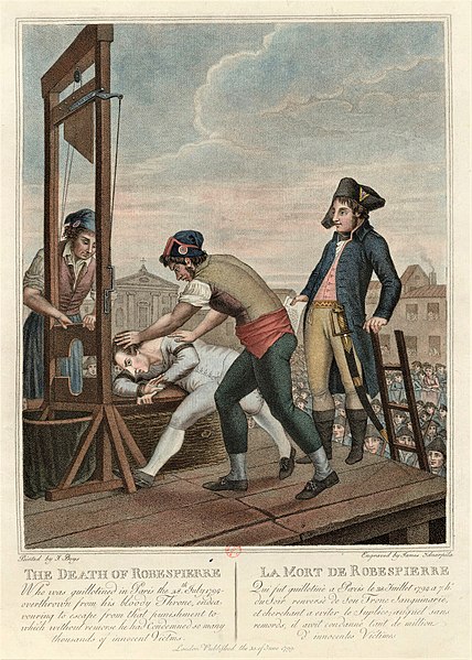 428px Lexecution de Maximilien de Robespierre a la guillotine