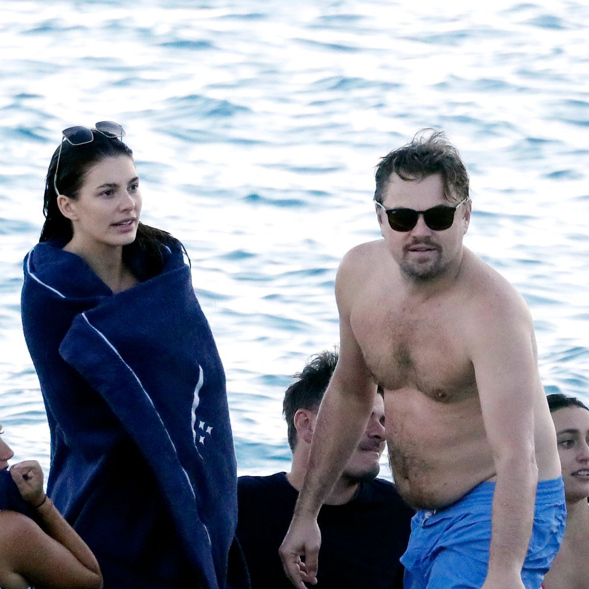 0 PAY PREMIUM EXCLUSIVE Loved up Leo DiCaprio enjoys a beach lunch with stunning girlfriend Ca