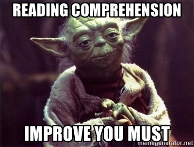 Reading comprehension improve you must
