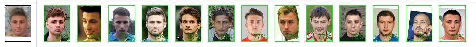 Betaface clean shaven celebrity match