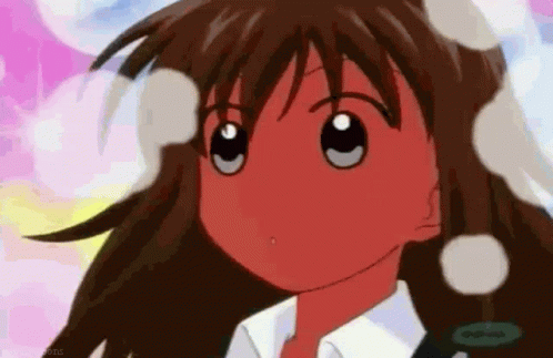 Melting blushing anime girl