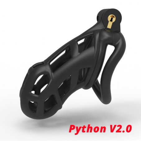 Malechastity for men best comfortable 100mm chasity lock with 4 rings black 454x456