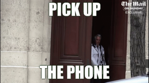 Jeffrey epstein pick up the phone
