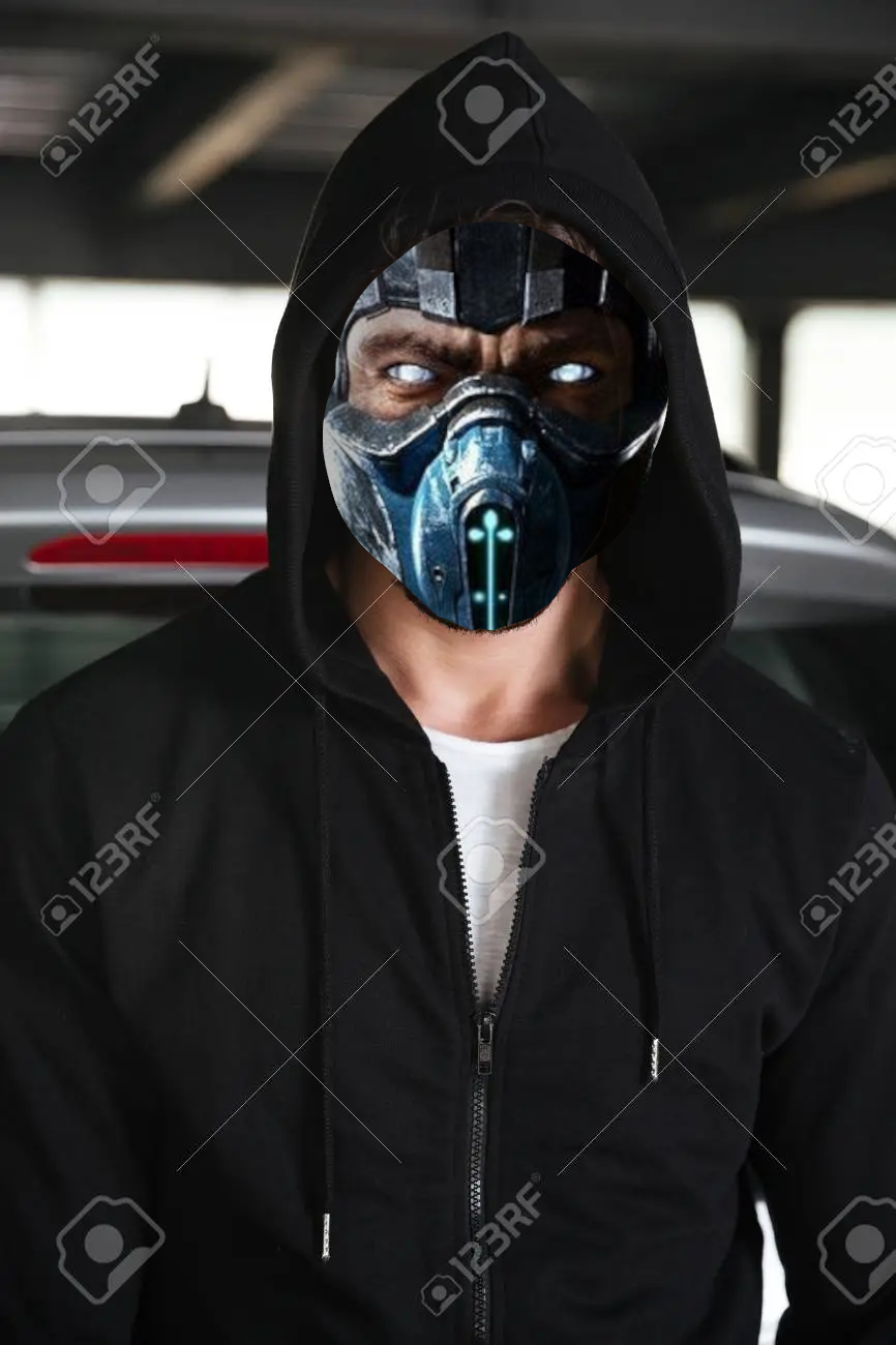 65857532 closeup of serious young man in black hoodie