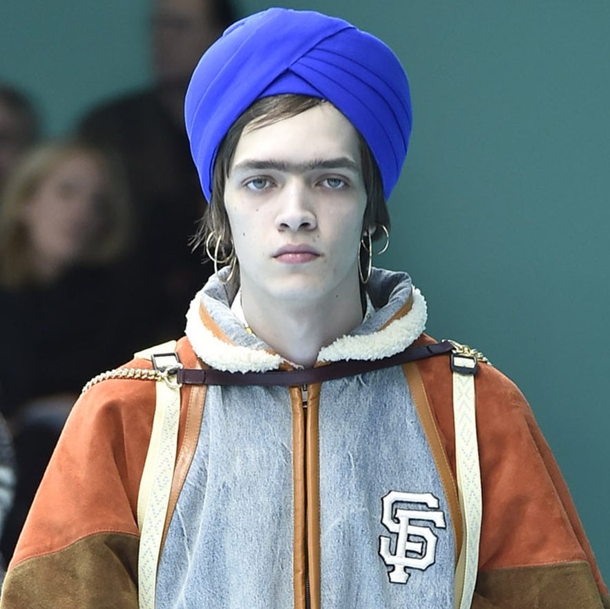 Gucci Models Wearing Turbans Fall 20182