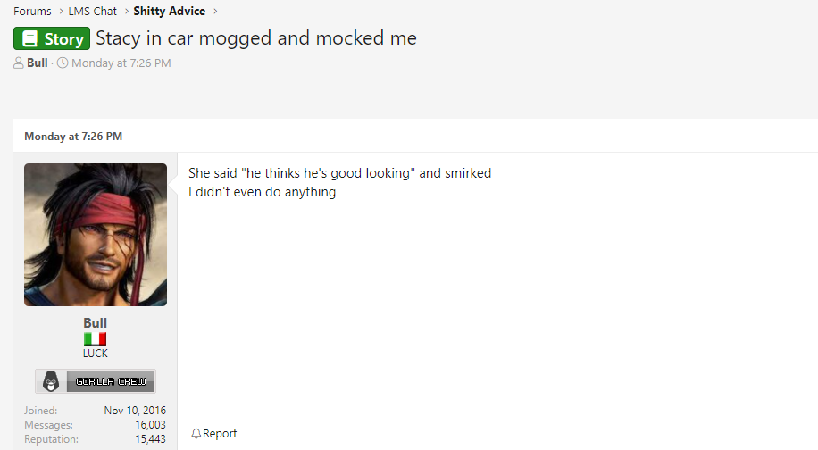 Bull getting mogged and mocked