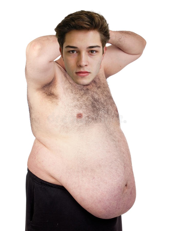 Surprised fat man 25234867