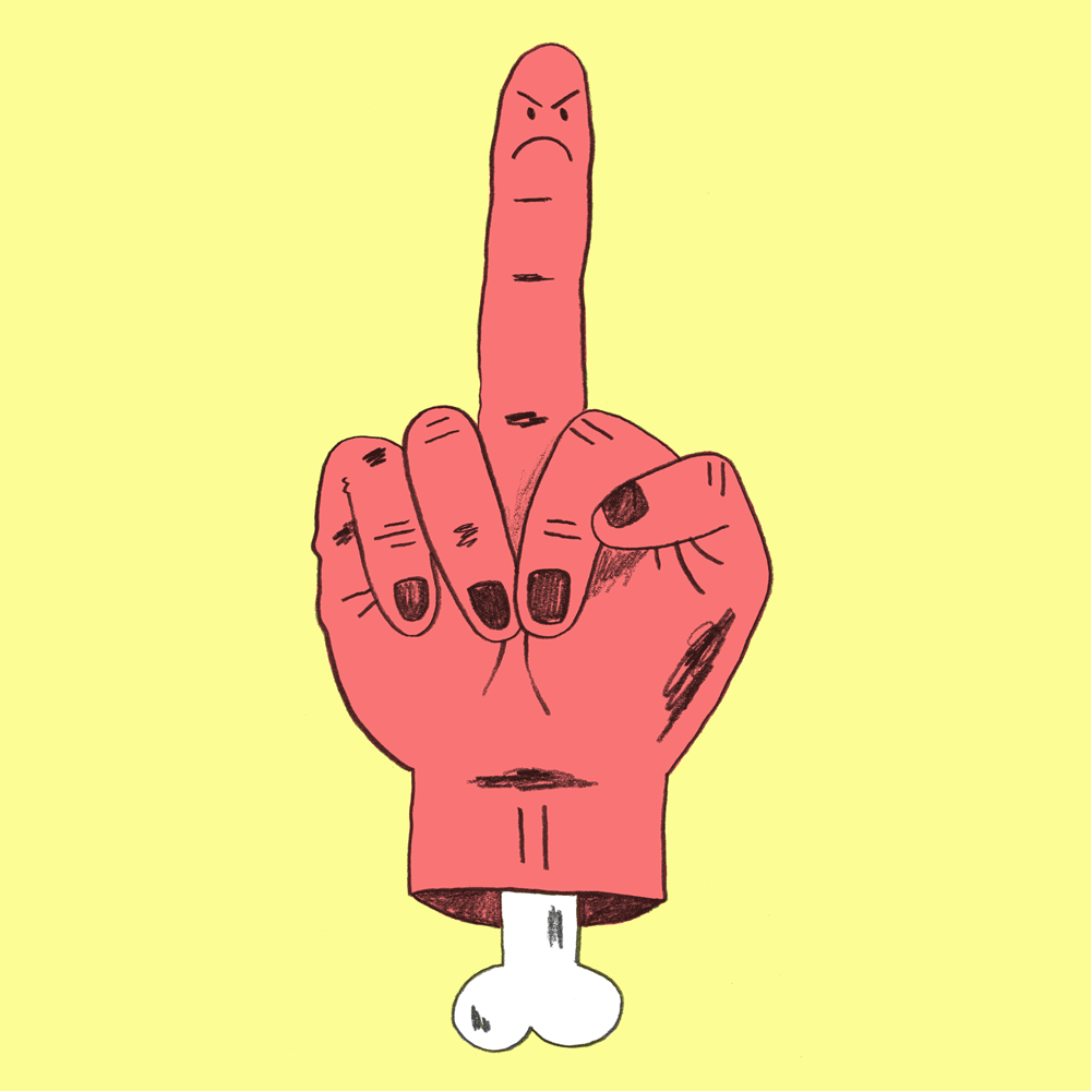 Middle finger 95