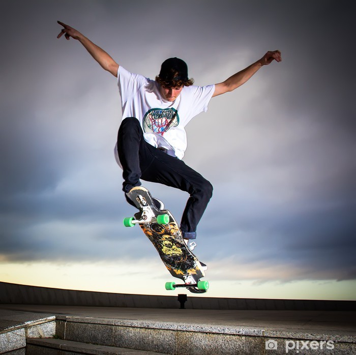 Aufkleber skateboarder