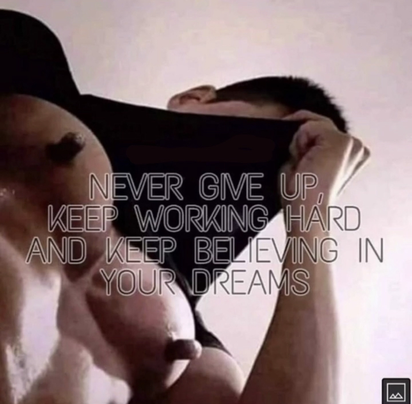 Never give up