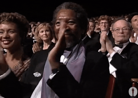 Morgan freeman clapping gif
