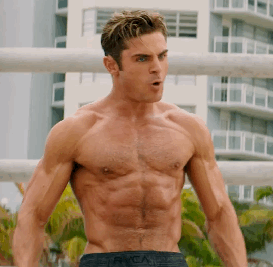 Zac efron shirtless