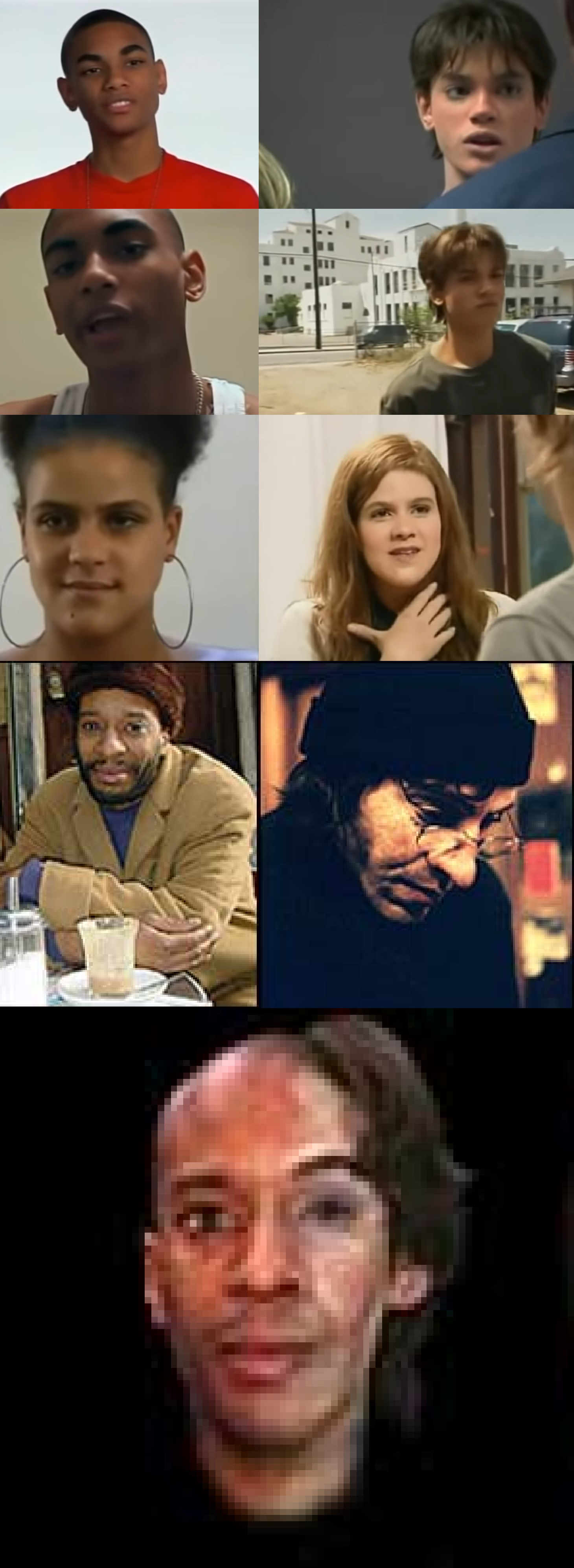 Black to white makeup