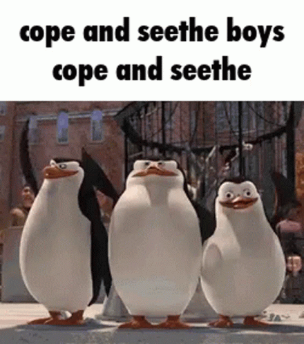 Cope and seethe boys