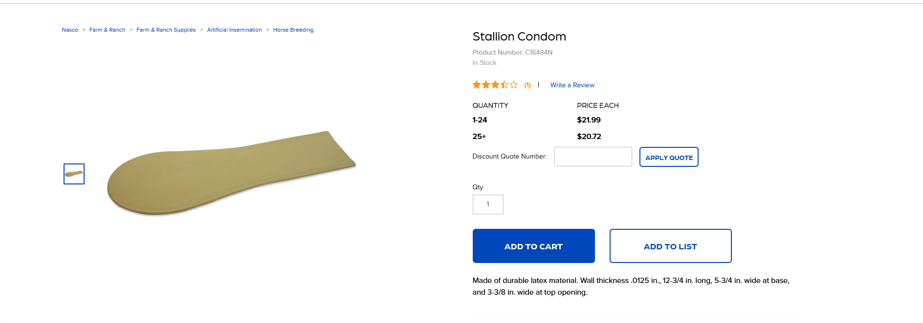Screenshot 2022 10 28 at 02 54 29 Stallion Condom C16484 Nasco