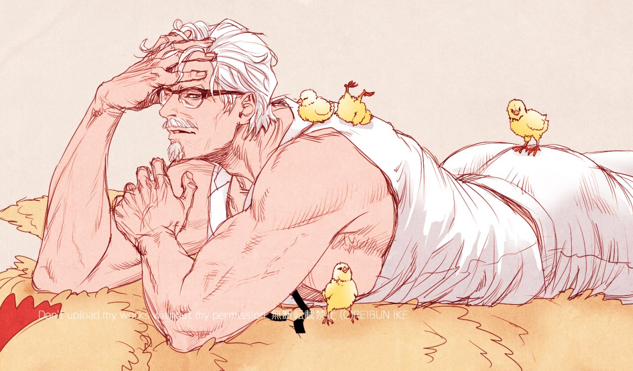   colonel sanders kfc drawn by i reibun  97f6c79c6a0d25a1d023068765ad07ea