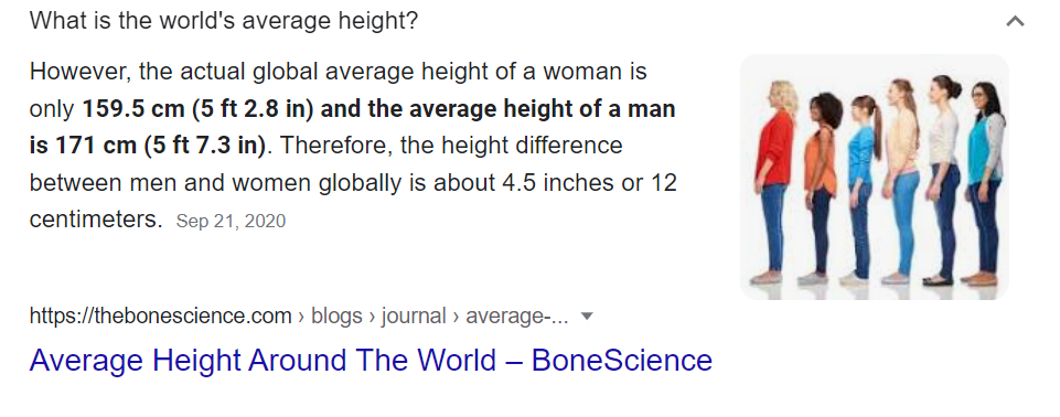 Avg height