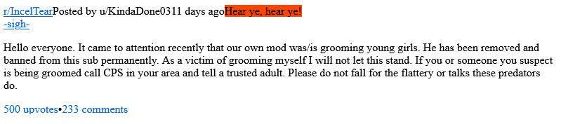 Another pedo