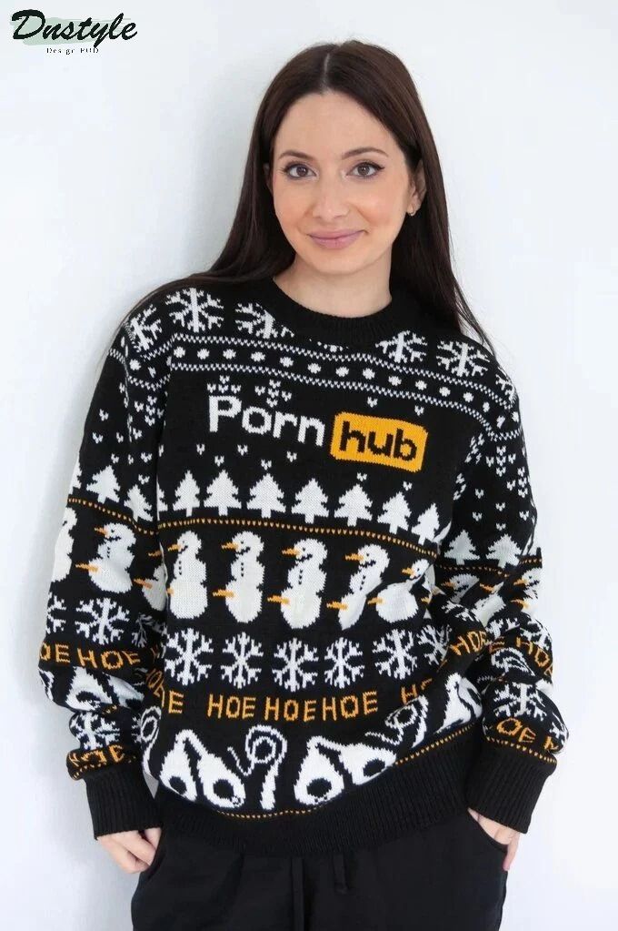 Pornhub Hoe Hoe ugly christmas sweater 2