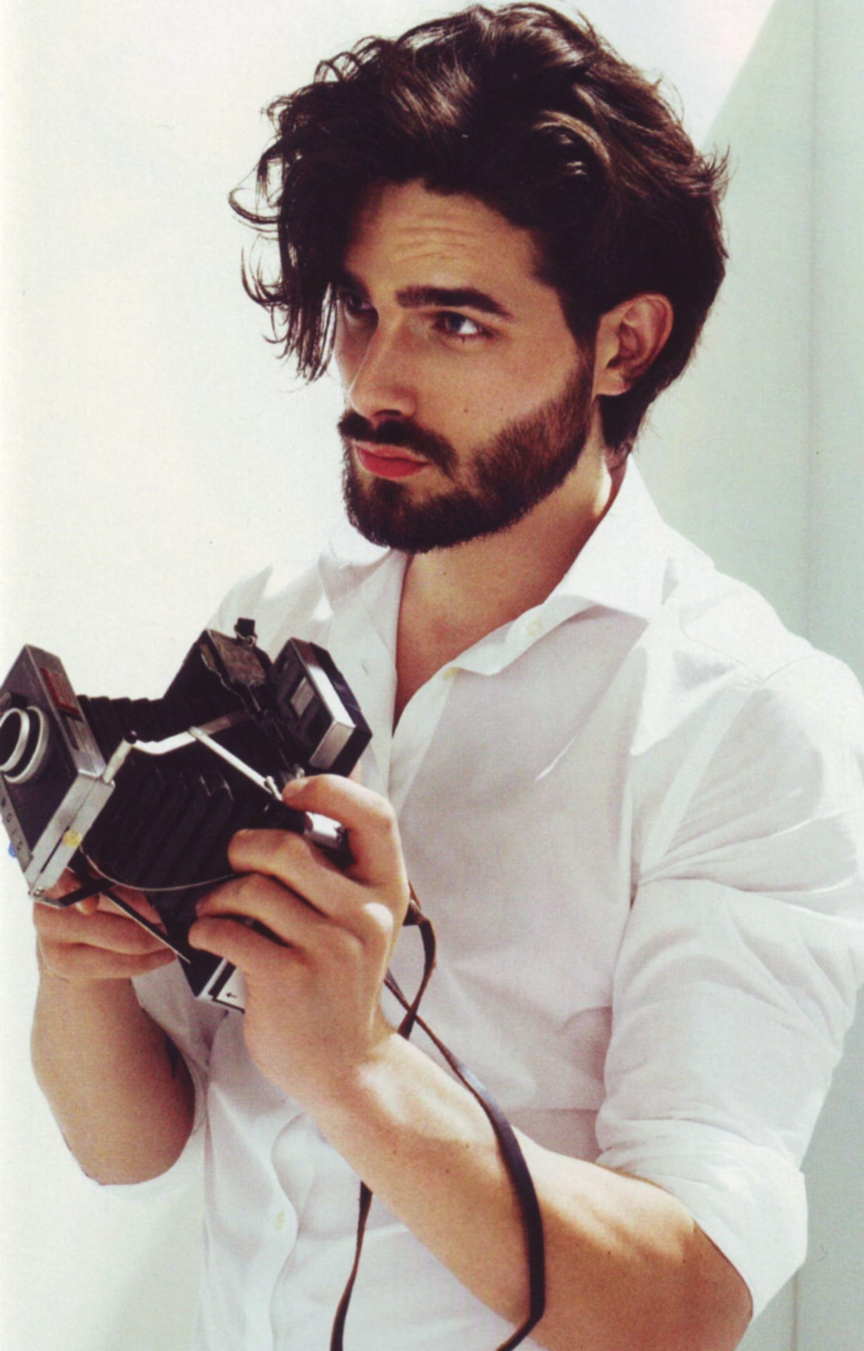 Long stubble beard with long hair
